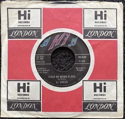 Al Green – Tired Of Being Alone / Get Back Baby 7'' US Hi 1971 TESTED VG+ VIDEO - Image 1 of 4