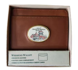 Barlow Disney's Grand Floridian Resort and Spa Premium Leather Wallet; Cash Card - Picture 1 of 9