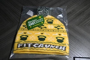 FitCrunch Strick Winter Beanie Mütze • Gelb - Bild 1 von 5
