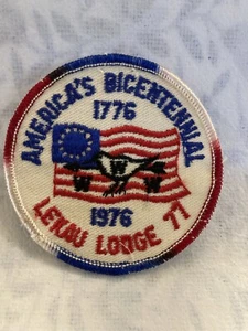 (jab-35) Boy Scouts- LeKau Lodge 77 - America's Bicentennial round patch - Bild 1 von 2