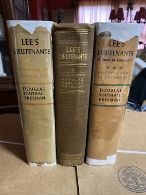Lee’s Lieutenants Douglas Southall Freeman 3 Volume Set 2 First Editions Foto 1 de 4