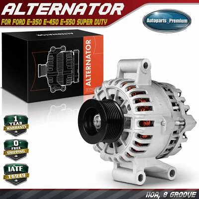 Alternador para Ford E-350 Club Wagon E-350 E-450 E-550 Super Duty 7,3 L 12 V 110 A Foto 1 de 4