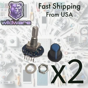 2 x Digital Rotary Encoder Module for Arduino Raspberry Pi etc with nut & washer - Picture 1 of 5