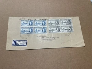 Turks & Caicos 1946 Reg FDC +Omnibus Victory #90-91 BLK4 +Uncommon Multiple Use - Picture 1 of 2