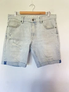 Men’s Connor Blue Denim Shorts Size 32 - Picture 1 of 3