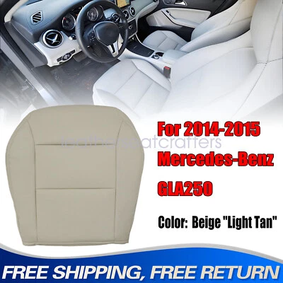 For 2014 Mercedes Benz GLA250 Driver Bottom Leather Beige "Light Tan" Seat Cover - Imagem 1 de 4
