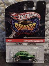 Hot Wheels Larry's Garage Custom VW Beetle -Green -Real Riders - #5/39
