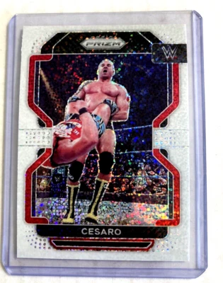 2022 Panini Prizm WWE #171- Cesaro White Sparkle Prizm SSP - Image 1 of 2