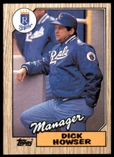1987 Topps Dick Howser Kansas City Royals #18
