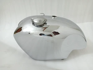 BSA A65 Spitfire 4 Gallon Gas Fuel Petrol Tank Chrome Plated Steel With Cap - Bild 1 von 18