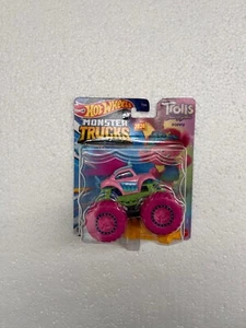 MONSTER TRUCKS HOT WHEELS TROLLS BAND TOGETHER POPPY 1:64 FYJ44 MATTEL HKM46 - Imagen 1 de 2