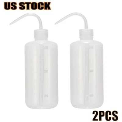 Botella exprimidora de alcohol reactivo químico limpieza lavado tatuaje punta doblada roja 500 ml Foto 1 de 4