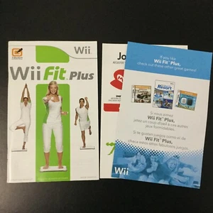 Wii Fit Plus Nintendo Wii Manual de instrucciones e insertos solamente - Imagen 1 de 2