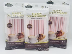 Fill 'n Brew Kunststoff Kaffeerührer wiederverschließbar Paket 3 Packungen à 150 450 insgesamt - Bild 1 von 4