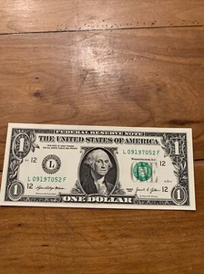 September 25 1970 Birthday/Anniversary 💵 One Dollar Note 09197052 UNC - Picture 1 of 8