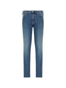 Jeans modello 5 tasche Emporio Armani, in cotone  da Uomo colore Denim Blu