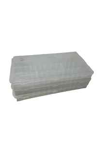 Plano Clear Organizer Tackle Box, 5 PACK Clear. SIZE 16X9X2. - Picture 1 of 3