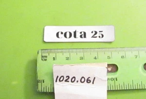 Montesa Cota 25 Mini NOS 10M White Cota 25 Decal p/n 1020.061 & 10.20.061 #2 - Picture 1 of 2