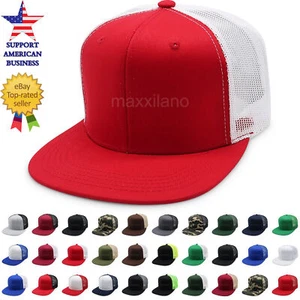 Baseball Cap Men Mesh Snapback Adjustable Trucker Hat Military Cotton Hats - Picture 1 of 64