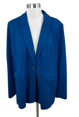 J.JILL NUEVO Chaqueta Blazer Ponte Colección Wearever Azul Atlántico Talla LP Foto 1 de 4