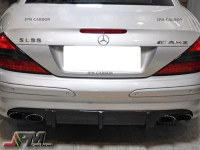 Difusor traseiro de fibra de carbono SL55 AMG add on lip apenas para R230 2003-2008 SL55AMG - Imagem 1 de 2