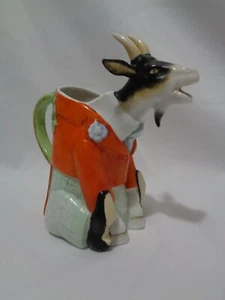 PreWar Germany Schafer & Vater Handpainted Billy Goat Creamer - Picture 1 of 12