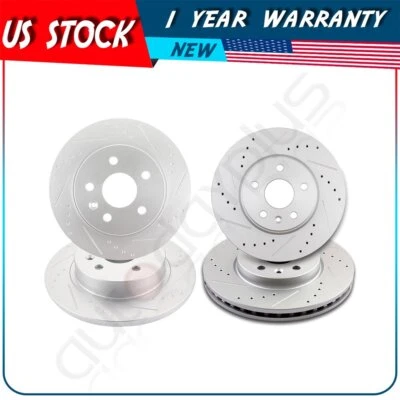 4X FRONT AND REAR BRAKE DISCS ROTORS FOR CHEVROLET SONIC 2013 - 2018 ALL MODELS - Image 1 of 4