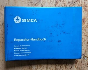 Simca Coupe 1200 S Reparatur-Handbuch, Original! in Deutsch, sehr selten ! - Bild 1 von 17