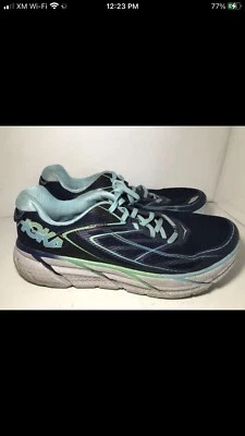Hoka One One Clifton 3 Blue/White Running Shoes Womans Size 11 - Image 1 of 4