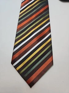 BERGAMO NEW YORK CORBATA HOMBRE 3,75 X 59 Multicolor Metálico Rayas Dorado Bronce - Imagen 1 de 8