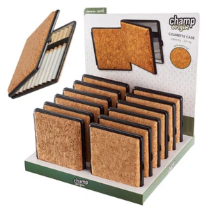 12 x Zigarettenetui mit Kork für ca. 20 Zigaretten Zigarettenbox Metall Etui - Bild 1 von 8