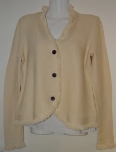 Thom by Thomas Rath Cardigan m. Fransenkante Gr. 38 beige - Bild 1 von 3