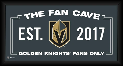 Vegas Golden Knights Framed 10" x 20" Fan Cave Collage Cover