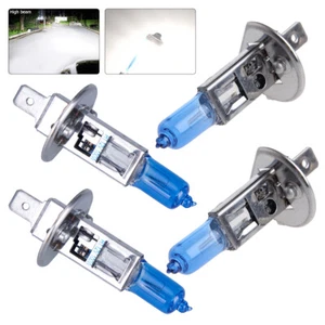 4X H1 100W XENON SUPER WHITE 6000K BULBS 12V HEADLIGHT HEADLAMP FOG LIGHT BULBS - Foto 1 di 10