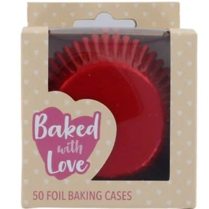 BWL - Red Foil Baking Cases - 2 Pack Sizes - Picture 1 of 1