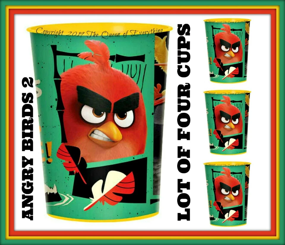 Designware 16oz Party Cups ❤️ Lot of Four ❤️ Plastic Favor Stadium Keepsake Cup - Image 1 of 1