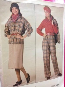 Vogue Sewing Pattern 0995 Ladies Misses Jacket Skirt Pants Blouse Size 14-18 UC - Picture 1 of 3