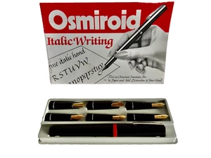 cALLIGRAPHY FÜLLFEDERHALTER OSMIROID KURSIV SCHREIBSET 22K GP FEDERN LEFTY neocurio - Bild 1 von 11