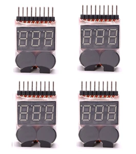 4x Lipo Alarm Piezo Tester Low Voltage Buzzer Checker Warner Akku Saver Spannung - Bild 1 von 9
