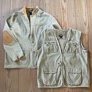 Gander Mountain Guide Series 3-in-1 Canvas Hunting Field Jacket w Vest, Men 2XL - Picture 1 of 24