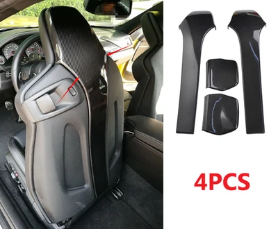 Panel de reposacabezas de fibra de carbono seco para BMW M3 M4 F80/82 2015-2020 Foto 1 de 4