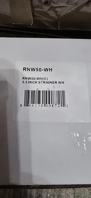 Colador de cesta Whitehaus RNW50-WH 3,5" para fregaderos de arcilla - blanco Foto 1 de 2