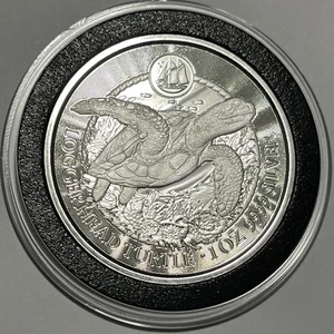 Loggerhead Turtle Rare Proof Collector Coin 1 Troy Oz .9999 Fine Silver Round - Picture 1 of 14