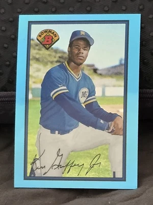 Bowman Blue Sapphire 2013 primera tarjeta 1989 reimpresiones Ken Griffey Jr. #220 envío gratuito Foto 1 de 2