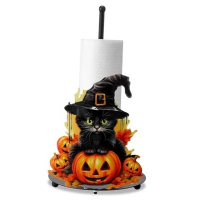 Toallero de papel para gato negro de Halloween decoración de cocina de Halloween  Foto 1 de 4