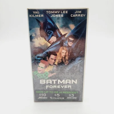 Batman Forever VHS Tape 1995 New Sealed WB Watermarks DC Comics Tim Burton Film - Image 1 of 4