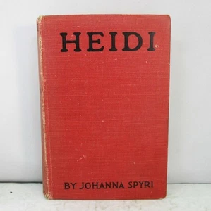 Vintage 1915 "Heidi" - by Johanna Spyri - 322 pages Hardcover Book - Foto 1 di 5