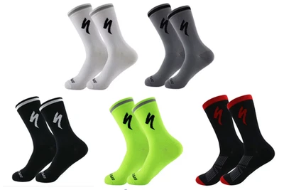 Cycling Socks Bike Racing Riding Tri MTB Pro Team Bike Long Socks - Image 1 of 4