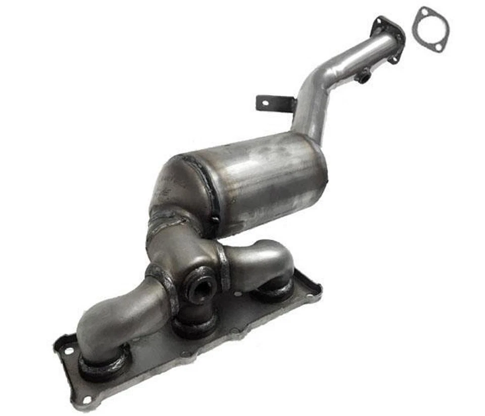 Para 09-12 328i xDrive 3.0L N51 coletor frontal conversor catalítico com gaxetas EUA - Imagem 1 de 4