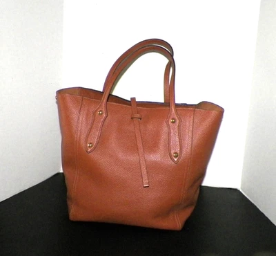 ANNABEL INGALL BOLSA TOTE GRANDE COURO PEBBLED MARROM CARAMELO NUNCA USADA - Imagem 1 de 4